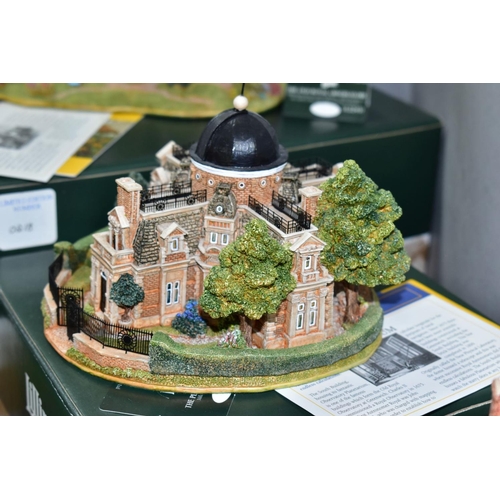 671 - FOUR BOXED LILLIPUT LANE SCULPTURES CELEBRATING THE MILLENNIUM, all with deeds, comprising The Old R... 