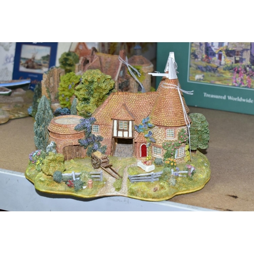 705 - THREE BOXED LIMITED EDITION LILLIPUT LANE SCULPTURES, with deeds and certificates, comprising Harves... 