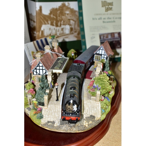 713 - TWO BOXED LIMITED EDITION LILLIPUT LANE SCULPTURES, comprising It's all at the Co-op - Beamish no 50... 