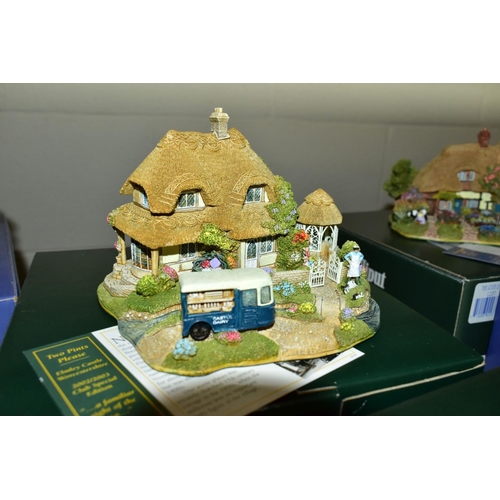 717 - TEN BOXED LILLIPUT LANE SCULPTURES FROM THE COLLECTORS CLUB AND ANNIVERSARY COLLECTIONS, all with de... 