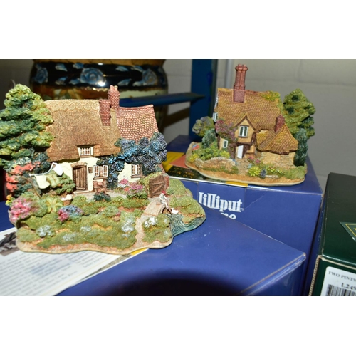 717 - TEN BOXED LILLIPUT LANE SCULPTURES FROM THE COLLECTORS CLUB AND ANNIVERSARY COLLECTIONS, all with de... 