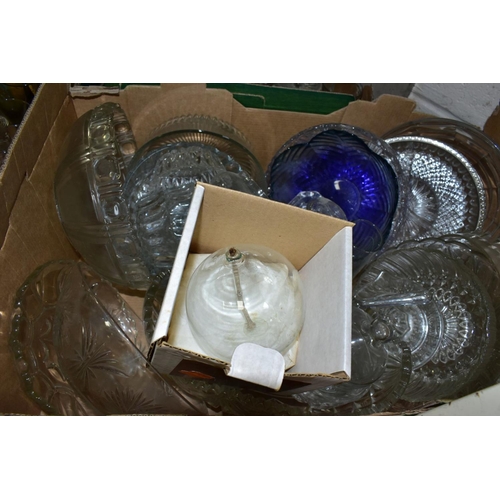 756 - SIX BOXES OF GLASSWARES, to include a Mats Jonasson signed rabbit paperweight, Selkirk Glass, Wedgwo... 