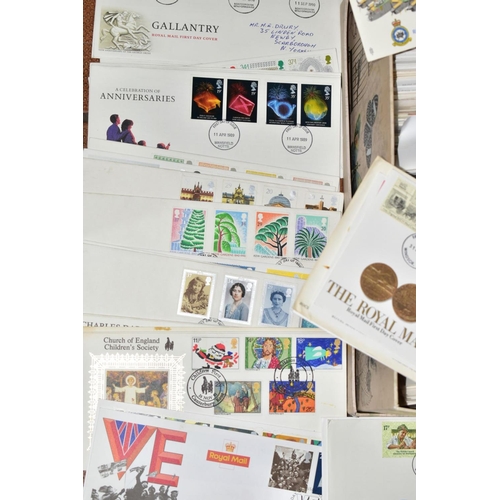 795 - FIRST DAY COVERS & EPHEMERA, two boxes containing a collection of Royal Mail Issue 1st day covers an... 