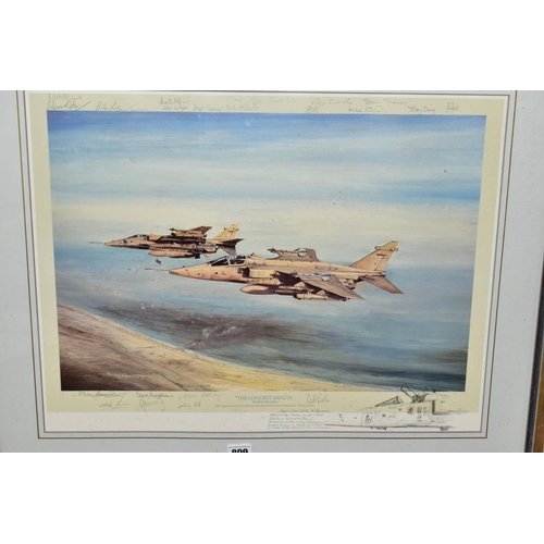 809 - MICHAEL RONDOT (BRITISH CONTEMPORARY) TWO SIGNED LIMITED EDITION MILITARY AVIATION PRINTS, comprisin... 