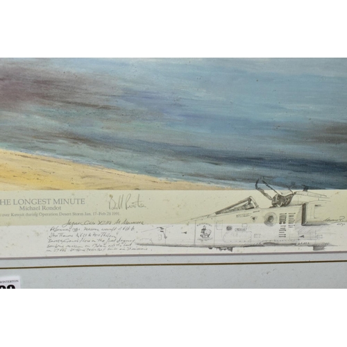 809 - MICHAEL RONDOT (BRITISH CONTEMPORARY) TWO SIGNED LIMITED EDITION MILITARY AVIATION PRINTS, comprisin... 