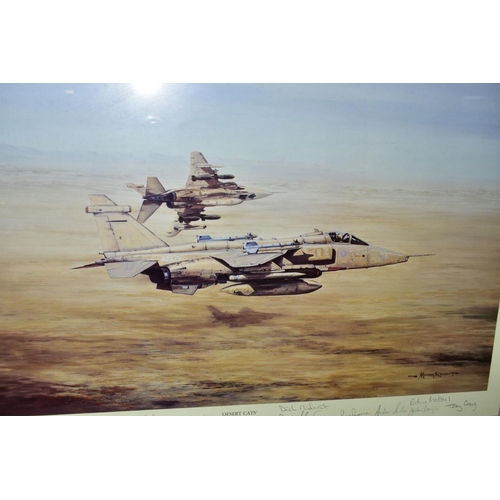 809 - MICHAEL RONDOT (BRITISH CONTEMPORARY) TWO SIGNED LIMITED EDITION MILITARY AVIATION PRINTS, comprisin... 