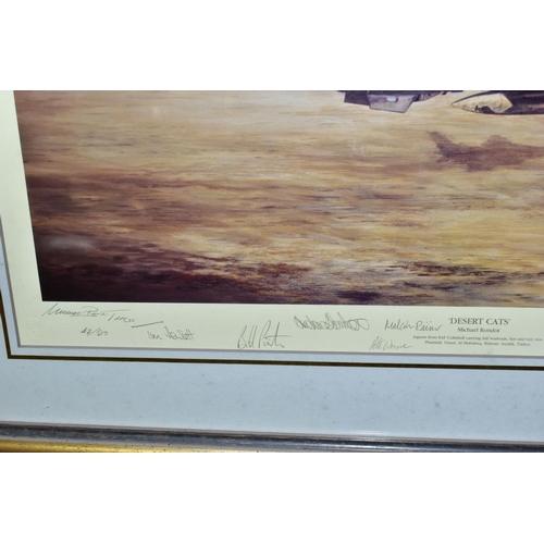 809 - MICHAEL RONDOT (BRITISH CONTEMPORARY) TWO SIGNED LIMITED EDITION MILITARY AVIATION PRINTS, comprisin... 