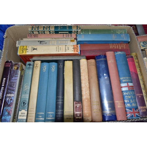 822 - BOOKS, eight boxes containing approximately 170 titles in hardback format to include 'classic' by Ch... 