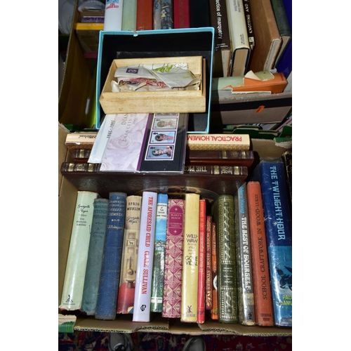 827 - BOOKS, eight boxes containing approximately 210 miscellaneous titles, mainly in hardback format, sub... 