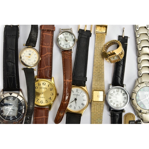 121 - A BAG OF ASSORTED WRISTWATCHES, to include twenty wristwatches, names to  include, Rotary, Gillex, M... 