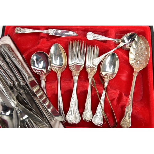 152 - A 'VINERS' CANTEEN AND OTHER CUTLERY, 'Viners' canteen of Kings pattern cutlery with a six person ta... 