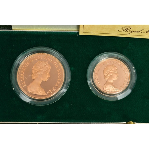 168 - A UNITED KINGDOM 1980 GOLD PROOF FOUR COIN SOVEREIGN SET, consisting of five pounds, double, full an... 