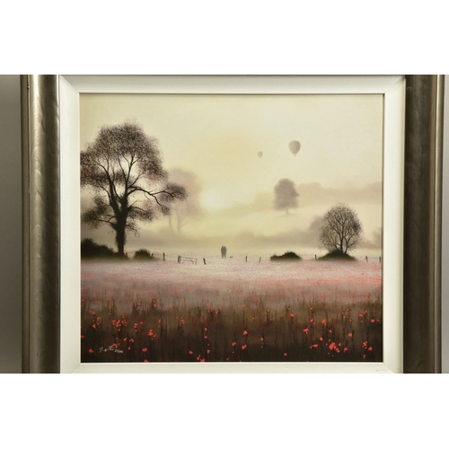 404 - JOHN WATERHOUSE (BRITISH 1967) 'DAWN VOYAGERS', a signed limited edition print of hot air balloons i... 