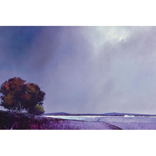 410 - BARRY HILTON (BRITISH CONTEMPORARY) 'LAVENDER SKIES' a signed limited edition print of a landscape, ... 