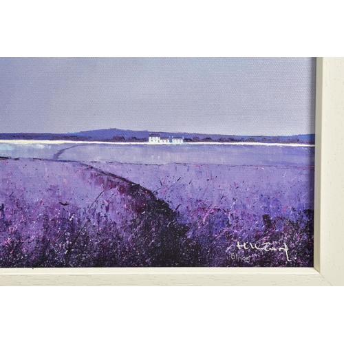 410 - BARRY HILTON (BRITISH CONTEMPORARY) 'LAVENDER SKIES' a signed limited edition print of a landscape, ... 