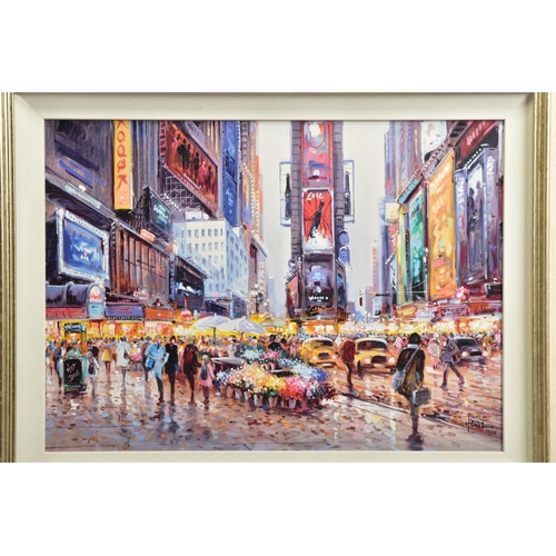 411 - HENDERSON CISZ (BRAZIL 1960) 'HEART OF MANHATTAN', a signed limited edition print of an American str... 