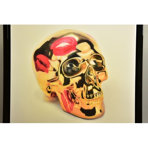 416 - RORY HANCOCK (WALES 1987) 'LOVE ME FOREVER', a signed limited edition print of a skull, 30/95 no cer... 