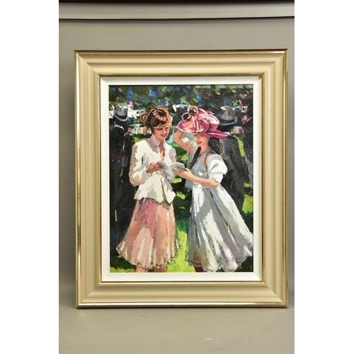 424 - SHERREE VALENTINE DAINES (BRITISH 1959) 'ROYAL ASCOT LADIES DAY II' an artist proof print 17/20, sig... 