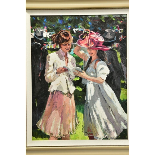 424 - SHERREE VALENTINE DAINES (BRITISH 1959) 'ROYAL ASCOT LADIES DAY II' an artist proof print 17/20, sig... 