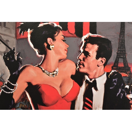 432 - GLEN ORBIK (AMERICAN 1963 -2015) 'MIDNIGHT IN PARIS', an artist proof edition print on canvas of a c... 