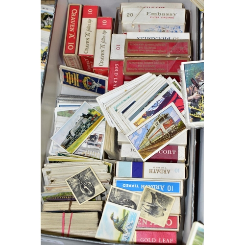 471 - CIGARETTE / TRADE CARDS, three shoe boxes containing a collection of complete and incomplete sets fr... 