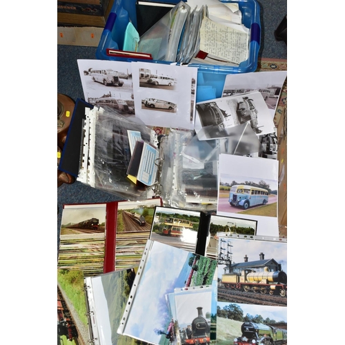 486 - RAILWAY PHOTOGRAPHS, one box containing thousands of railway related photographs and negatives, most... 