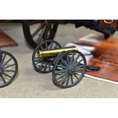 490 - A MODEL OF HMS BOUNTY AND MODEL CANNONS, a late twentieth century wooden model ship by Maquettes P. ... 