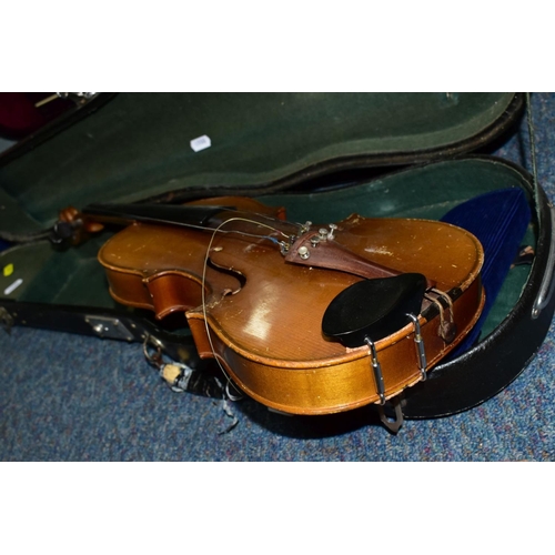 505 - TWO CASED VIOLINS, both are Chinese Skylark brand, 7/8 size violins in need of restringing, model nu... 