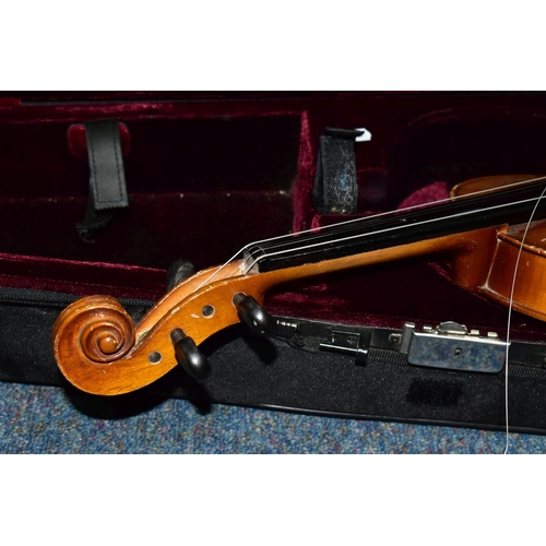 505 - TWO CASED VIOLINS, both are Chinese Skylark brand, 7/8 size violins in need of restringing, model nu... 