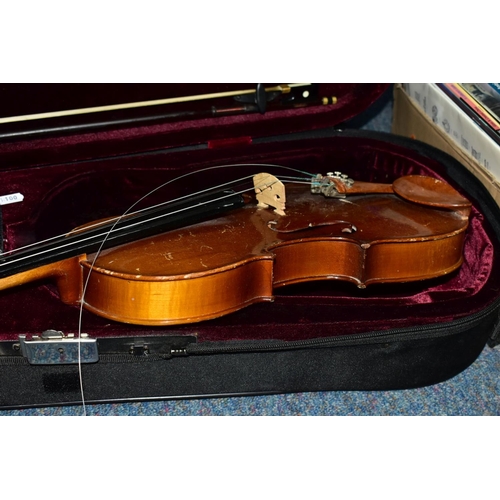 505 - TWO CASED VIOLINS, both are Chinese Skylark brand, 7/8 size violins in need of restringing, model nu... 