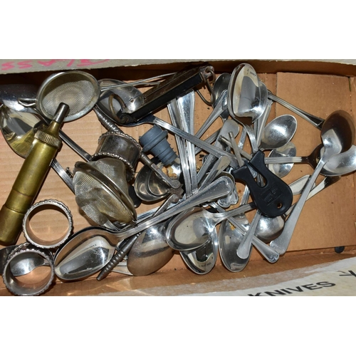 509 - THREE BOXES AND LOOSE JUST ANDERSEN, DANISH PEWTER AND OTHER METALWARES, to include approximately fo... 