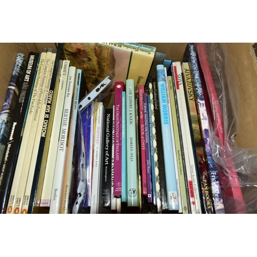 514 - ART BOOKS, four boxes containing approximately 120 titles, mostly in hardback format, individual art... 