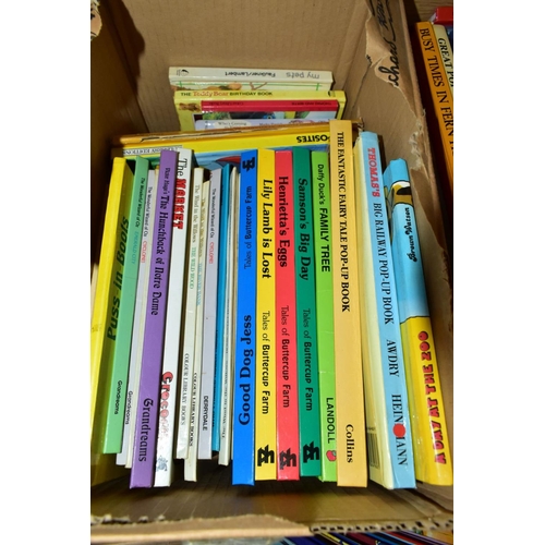 539 - SIX BOXES OF CHILDREN'S POP-UP BOOKS, to include 'The Wide-Mouthed Frog', The Best Pop-up Magic Book... 