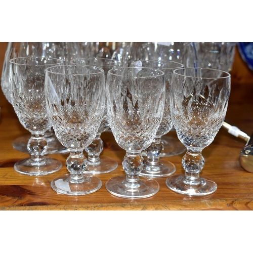 545 - A GROUP OF WATERFORD CRYSTAL AND OTHER GLASSWARES, to include Waterford Crystal Colleen pattern glas... 