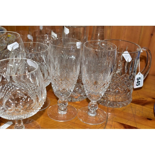 545 - A GROUP OF WATERFORD CRYSTAL AND OTHER GLASSWARES, to include Waterford Crystal Colleen pattern glas... 