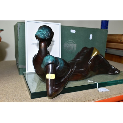 548 - A BOXED LIMITED EDITION BRONZE OF A MOTHER AND CHILD, titled 'A Thousand Emotions' by Wu Ching Ju fo... 