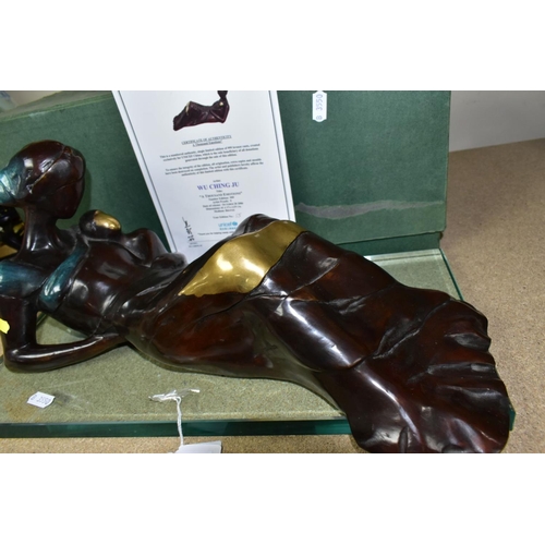 548 - A BOXED LIMITED EDITION BRONZE OF A MOTHER AND CHILD, titled 'A Thousand Emotions' by Wu Ching Ju fo... 