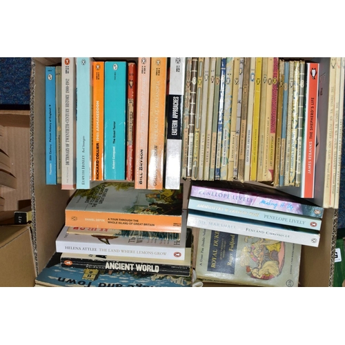 582 - BOOKS, five boxes containing approximately 245 titles in paperback (160+) and hardback (80+) formats... 