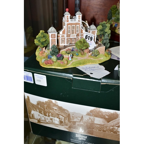 619 - THREE BOXED LILLIPUT LANE SCULPTURES, comprising two limited edition from Celebrating The Millennium... 