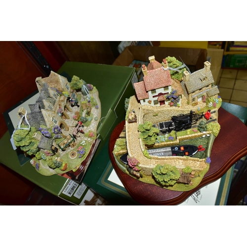 622 - TWO BOXED LIMITED EDITION LILLIPUT LANE SCULPTURES, comprising The Dawn of Steam no 0231/2004 with w... 