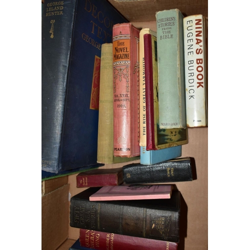 632 - THREE BOXES OF ANTIQUARIAN BOOKS, approximately sixty five books with titles to include two volumes ... 