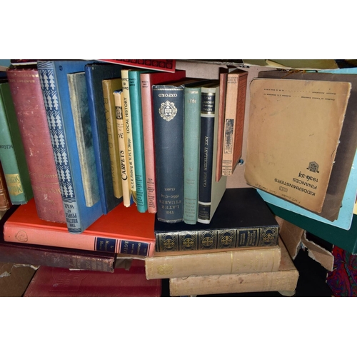 646 - BOOKS & PAMPHLETS, two boxes containing approximately forty-five antiquarian titles to include Disco... 