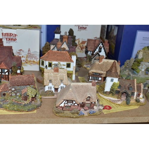 650 - TWENTY THREE LILLIPUT LANE SCULPTURES FROM SOUTH EAST AND SOUTH WEST COLLECTIONS, some boxed and wit... 