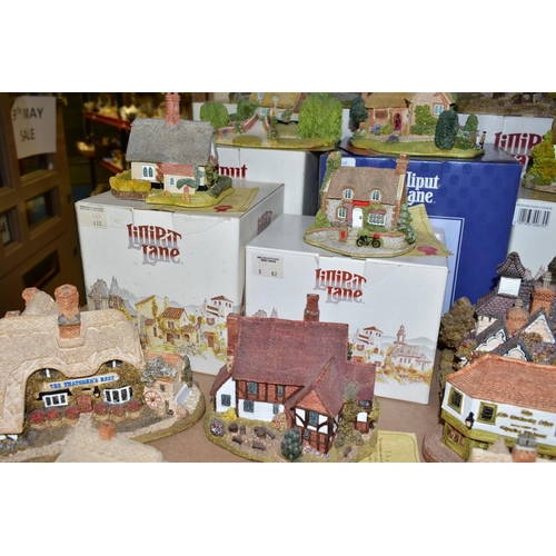 650 - TWENTY THREE LILLIPUT LANE SCULPTURES FROM SOUTH EAST AND SOUTH WEST COLLECTIONS, some boxed and wit... 