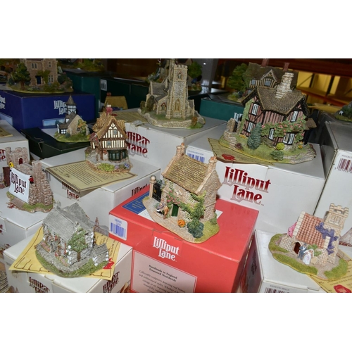 656 - THIRTY FOUR LILLIPUT LANE SCULPTURES FROM BRITISH, MIDLANDS, NORTH SCOTTISH AND IRISH COLLECTIONS, m... 