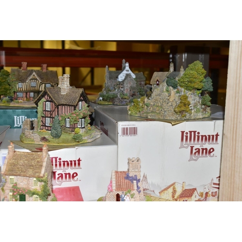 656 - THIRTY FOUR LILLIPUT LANE SCULPTURES FROM BRITISH, MIDLANDS, NORTH SCOTTISH AND IRISH COLLECTIONS, m... 