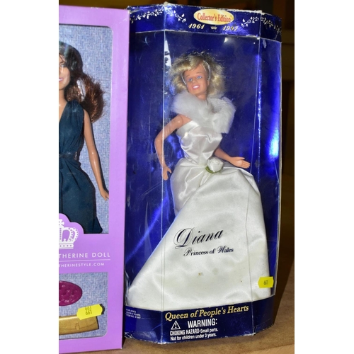 661 - ROYAL COLLECTORS DOLLS COMPRISING 'THE PRINCESS DIANA BRIDE DOLL', produced for Danbury Mint, bisque... 