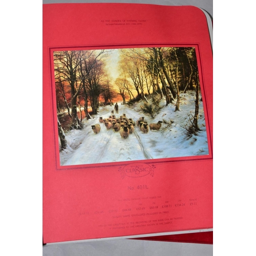 663 - NINE CHRISTMAS CARD SAMPLE BOOKS BY SHARPES, comprising one 1983, four 1986 and four 1987, to includ... 