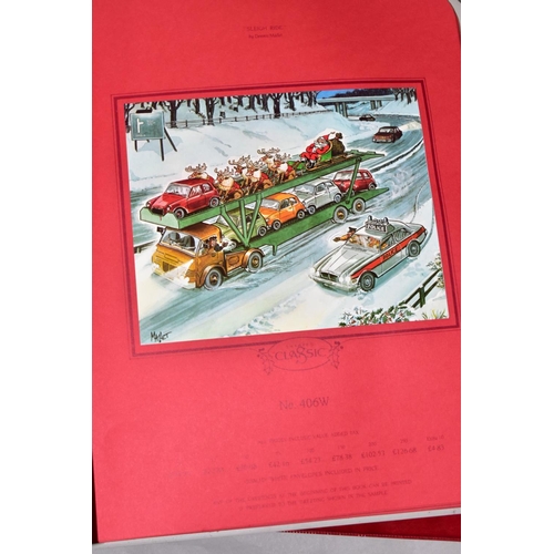 663 - NINE CHRISTMAS CARD SAMPLE BOOKS BY SHARPES, comprising one 1983, four 1986 and four 1987, to includ... 