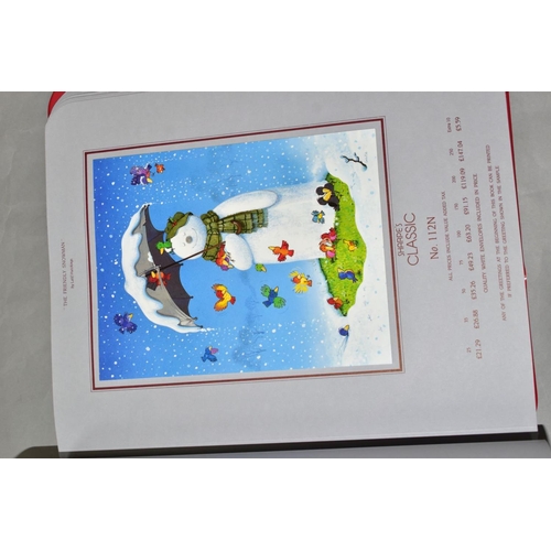 663 - NINE CHRISTMAS CARD SAMPLE BOOKS BY SHARPES, comprising one 1983, four 1986 and four 1987, to includ... 